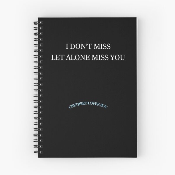 Item preview, i don't miss let alone miss you Certified Lover Boy designed and sold by Hicham Arbaoui.