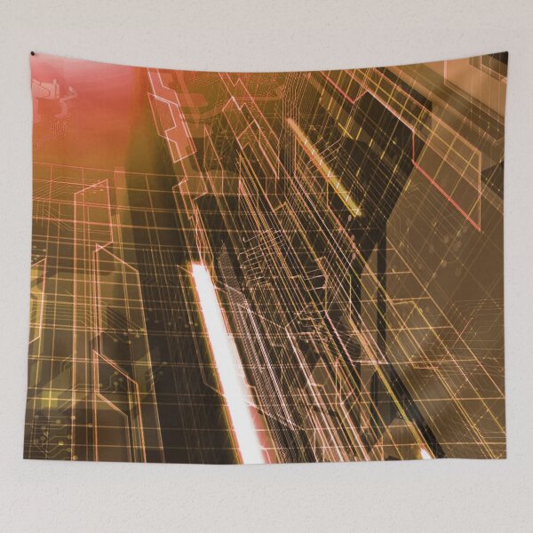 Item preview, Deep Inside Electrical Network Digital Art - Bronze designed and sold by NexusArts.