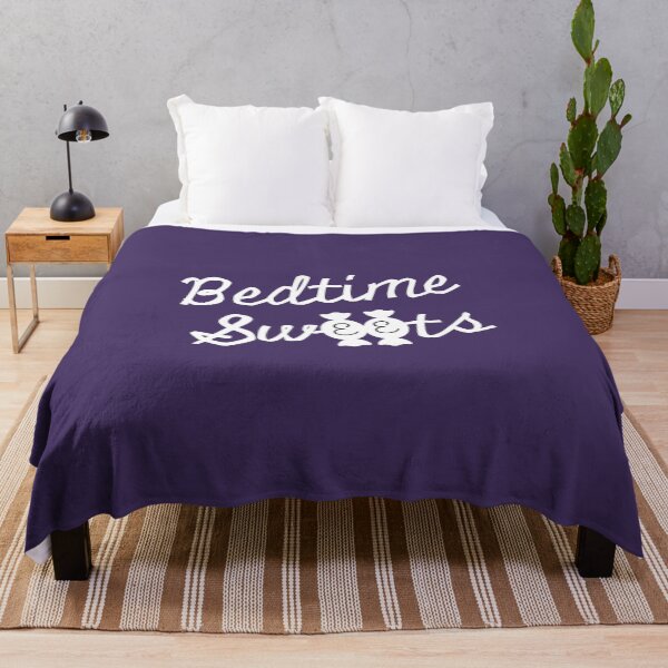 Bedtime Sweets Podcast Logo Throw Blanket