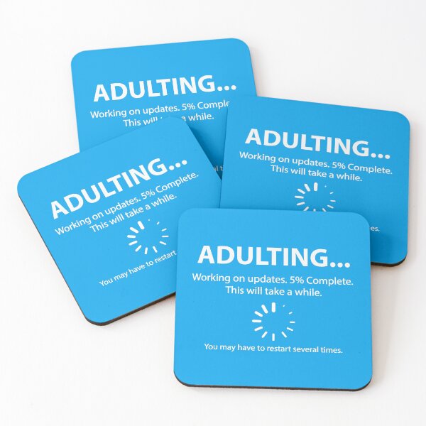 Item preview, Adulting. Working on updates. designed and sold by REFCreative.