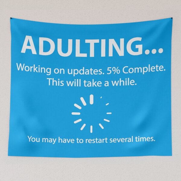 Item preview, Adulting. Working on updates. designed and sold by REFCreative.
