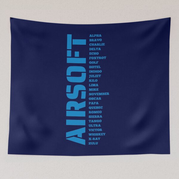 Item preview, Blue Airsoft callsign  A to z - Airsoft by Design Specialist series designed and sold by AirsoftBD.