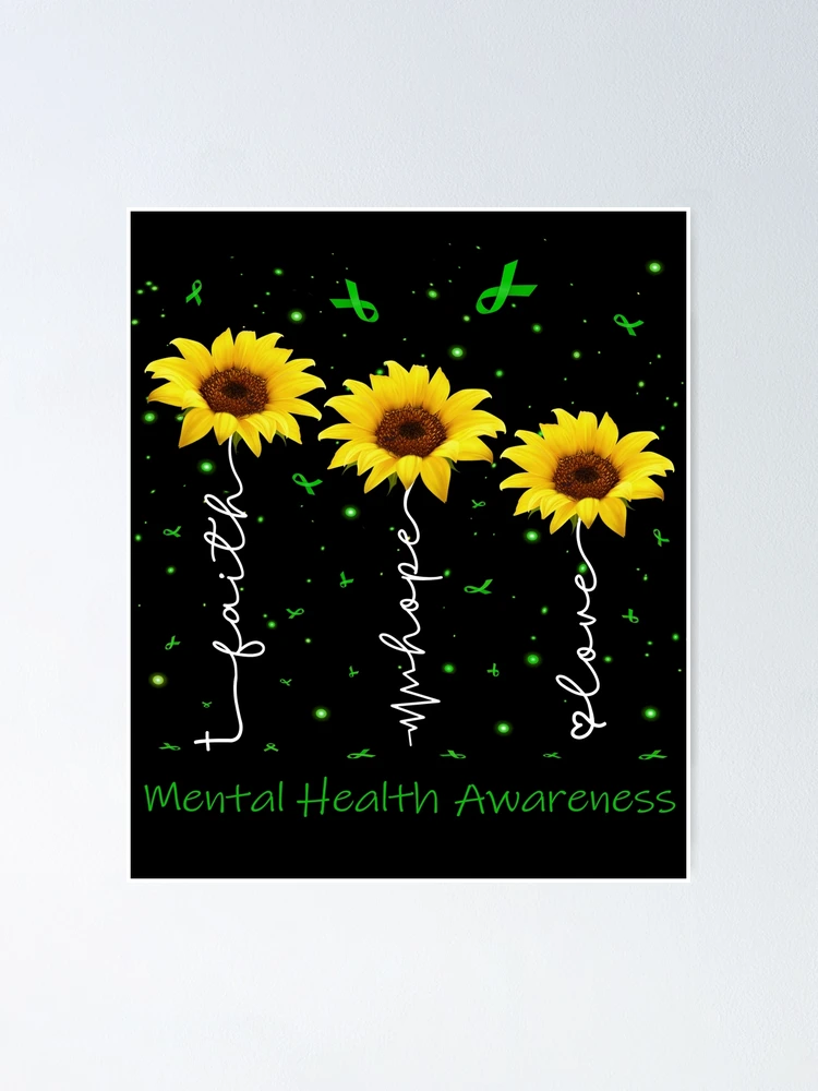 NWT VTG FAITH Elephant Hold Green outlets Sunflower Mental Health Awareness T-Shirt