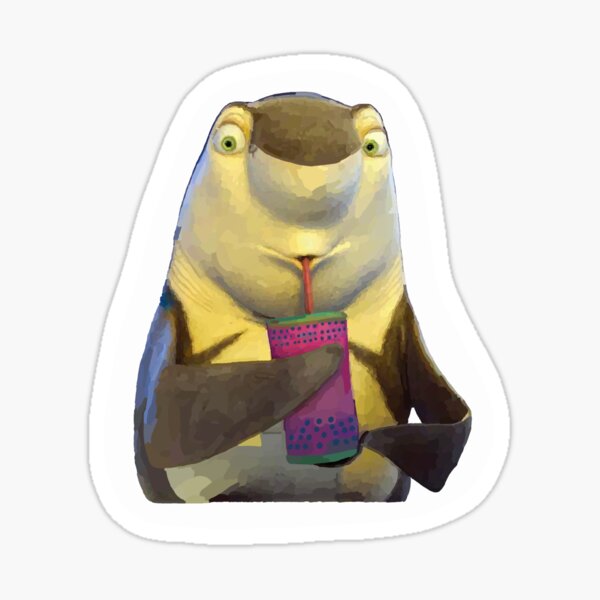 Lenny the Vegetarian Shark Glossy Sticker