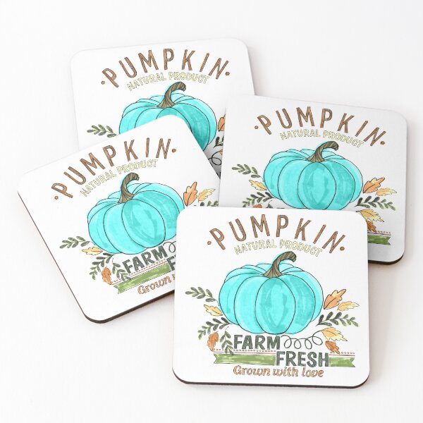 Item preview, Pumpkin farm fresh teal, Halloween collection  designed and sold by Lillieoandco.