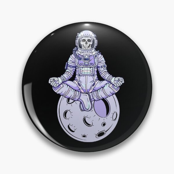 Item preview, Cosmonaut chilling (Meditating Skeleton) designed and sold by newtree.