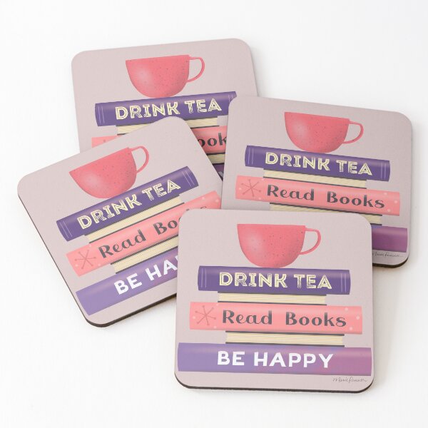 Item preview, Drink Tea, Read Books, Be Happy designed and sold by Marie Funseth.