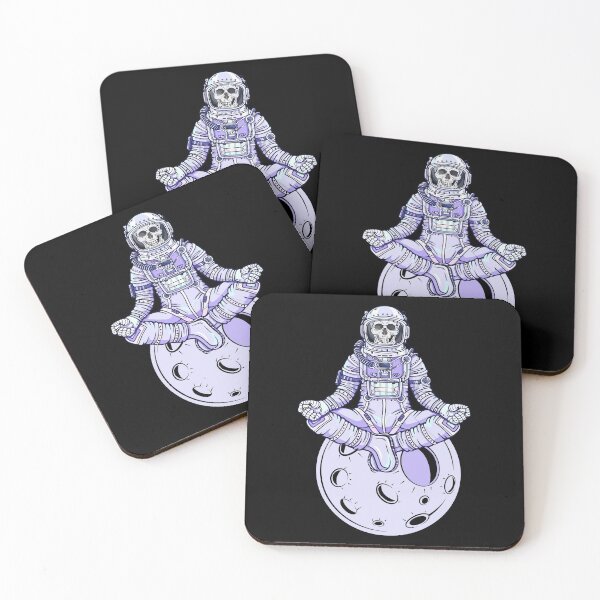 Item preview, Cosmonaut chilling (Meditating Skeleton) designed and sold by newtree.