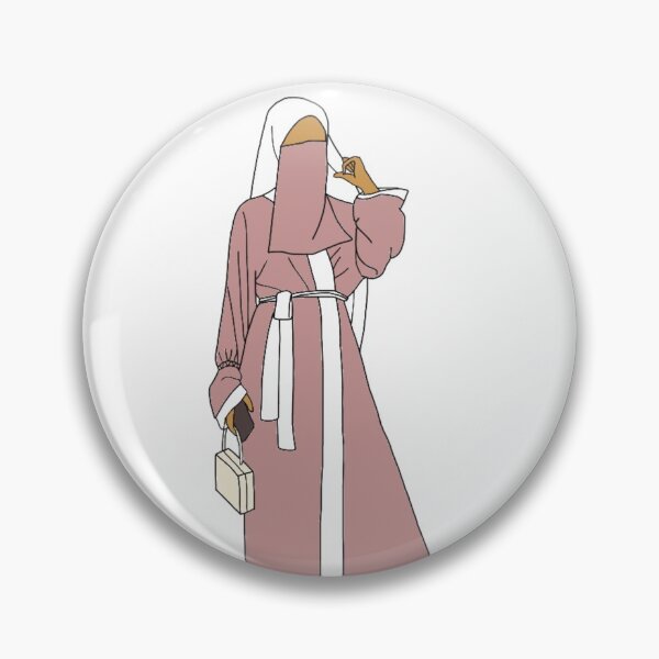 Item preview, Niqabi in Pink designed and sold by The Hijabi Artist.