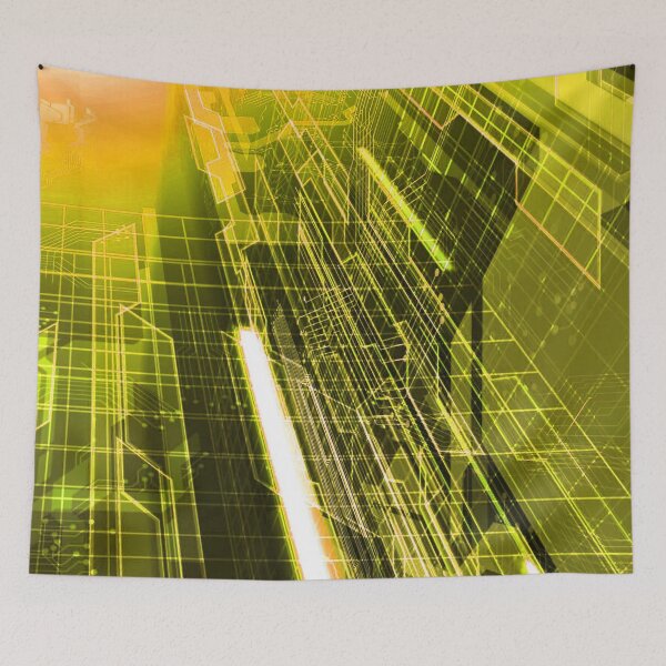 Item preview, Deep Inside Electrical Network Digital Art - Citrine designed and sold by NexusArts.