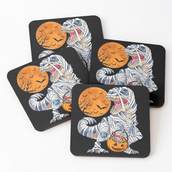 Item preview, Halloween Shirts for Boys Kids Dinosaur T rex Mummy Pumpkin designed and sold by Mark6752.