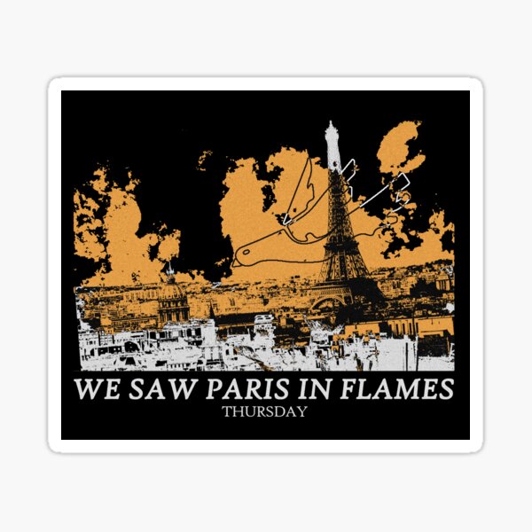 Vista previa del artículo con la obra «París en llamas», diseñado y vendido por cemetaryangels.
