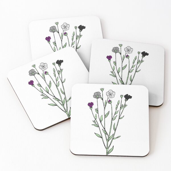 Item preview, Subtle Asexual Pride Flax Sprig designed and sold by failephant-art.