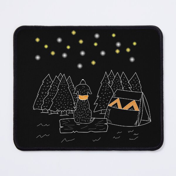 Item preview, Happiness is camping with my dog designed and sold by DarkTonight.