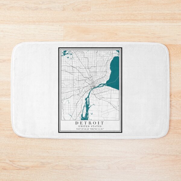 Item preview, Detroit City Map designed and sold by majesthetic.