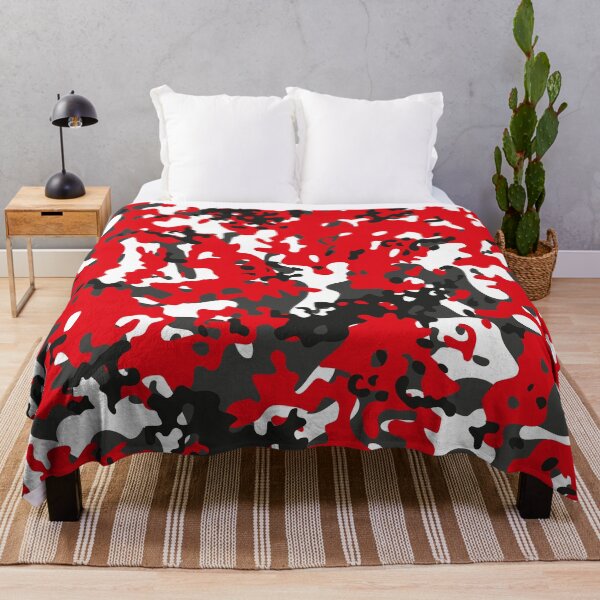 Item preview, Camouflage Red Grey Black White Street Camo designed and sold by Cyberty.