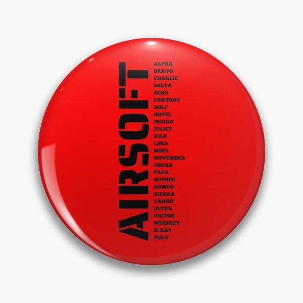 Item preview, Red Airsoft callsign  A to z - Airsoft by Design Specialist series designed and sold by AirsoftBD.