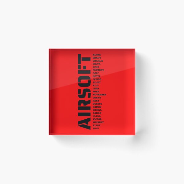 Item preview, Red Airsoft callsign  A to z - Airsoft by Design Specialist series designed and sold by AirsoftBD.