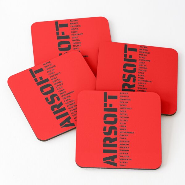Item preview, Red Airsoft callsign  A to z - Airsoft by Design Specialist series designed and sold by AirsoftBD.