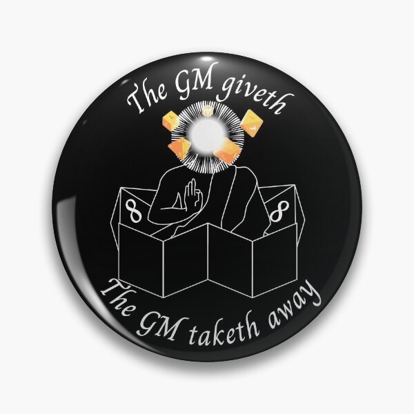 Item preview, The GM giveth and the GM taketh away - white ink designed and sold by Kedo Momo.