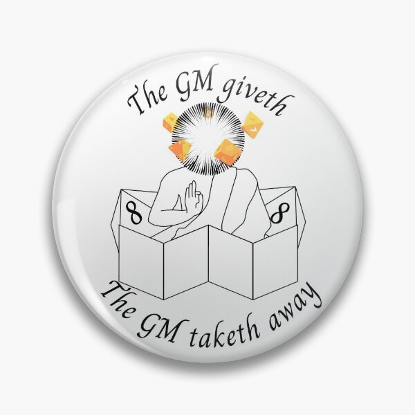 Item preview, The GM giveth and the GM taketh away - black ink designed and sold by Kedo Momo.
