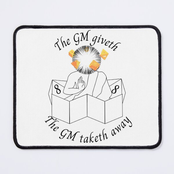 Item preview, The GM giveth and the GM taketh away - black ink designed and sold by Kedo Momo.