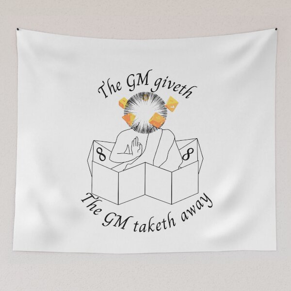 Item preview, The GM giveth and the GM taketh away - black ink designed and sold by Kedo Momo.