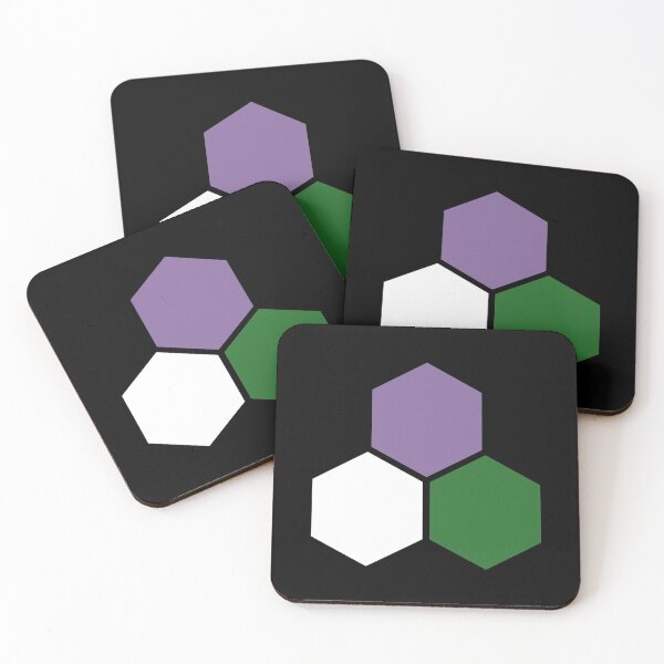 Item preview, Genderqueer Pride Honeycomb Graphic designed and sold by iscaStudioArt.