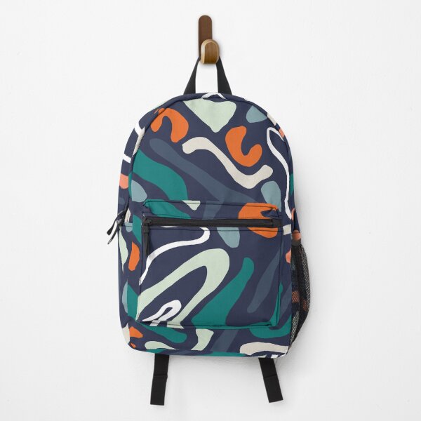 Item preview, BOHO RETRO- BLUE:Shapes and squiggles: designed and sold by ZAHARA-.