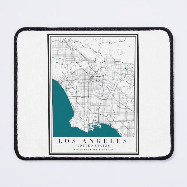 Item preview, Los Angeles City Map designed and sold by majesthetic.