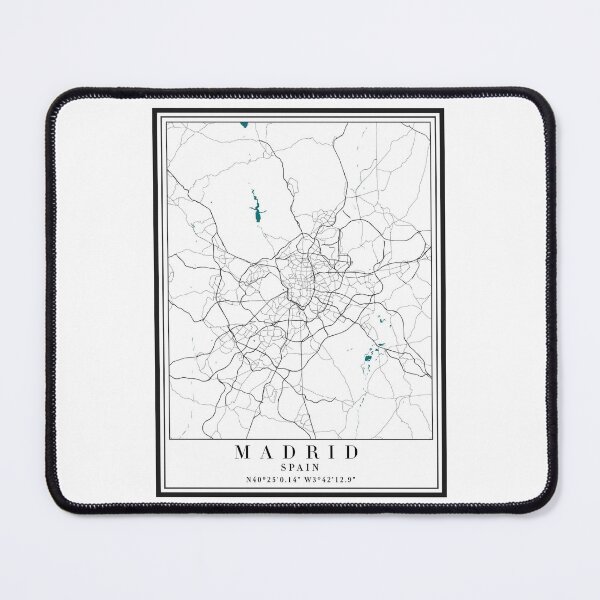 Item preview, Madrid City Map designed and sold by majesthetic.