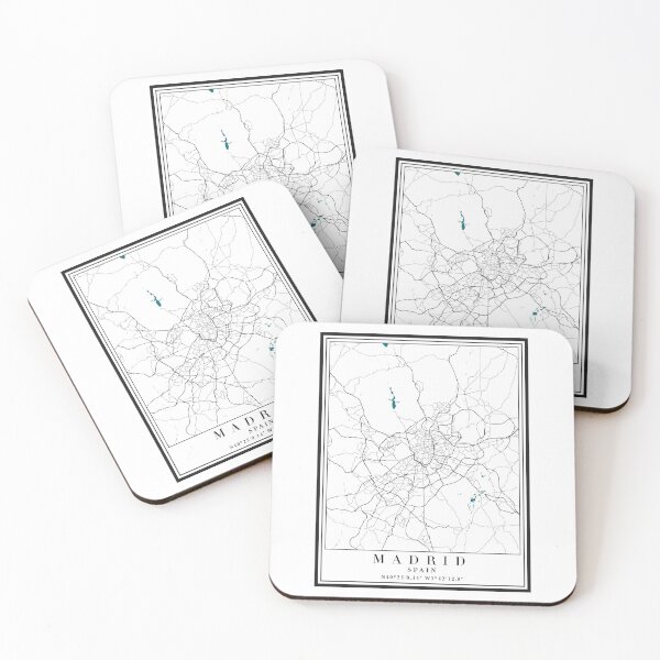 Item preview, Madrid City Map designed and sold by majesthetic.