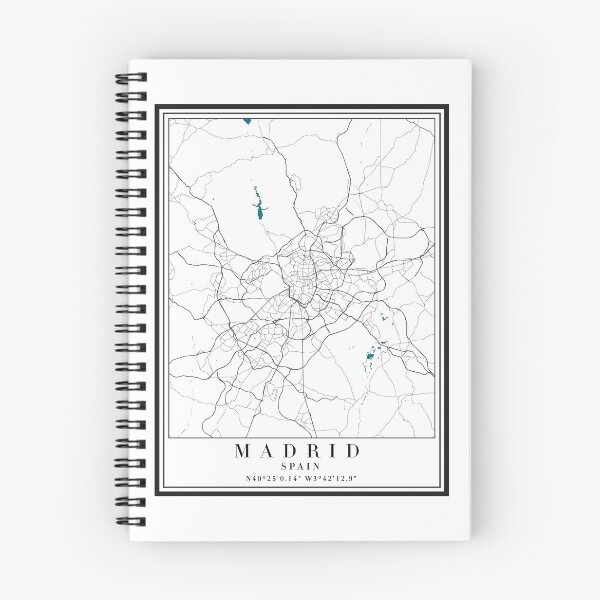 Item preview, Madrid City Map designed and sold by majesthetic.