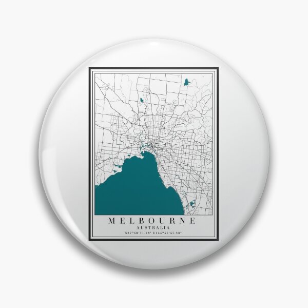 Item preview, Melbourne City Map designed and sold by majesthetic.