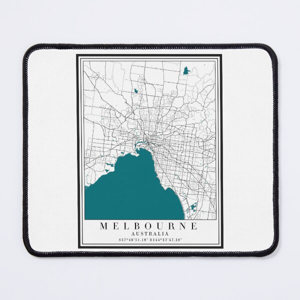 Item preview, Melbourne City Map designed and sold by majesthetic.