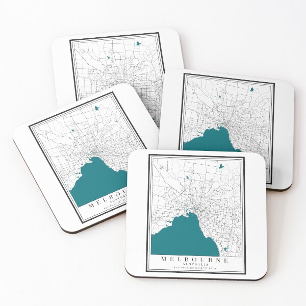 Item preview, Melbourne City Map designed and sold by majesthetic.