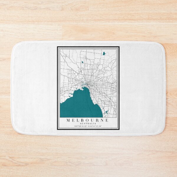 Item preview, Melbourne City Map designed and sold by majesthetic.