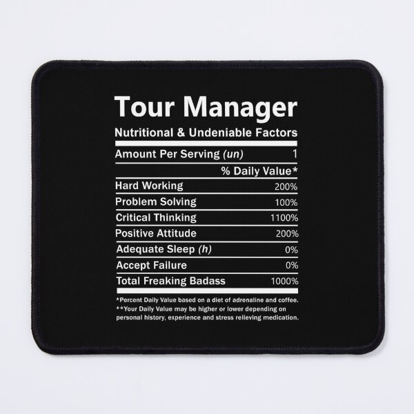 Item preview, Tour Manager T Shirt - Nutritional And Undeniable Factors Gift Item Tee designed and sold by isachsenan.