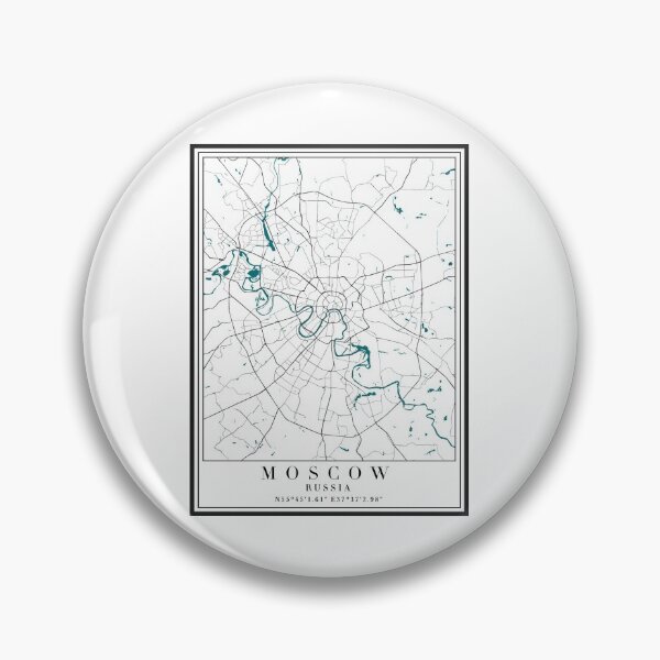 Item preview, Moscow City Map designed and sold by majesthetic.