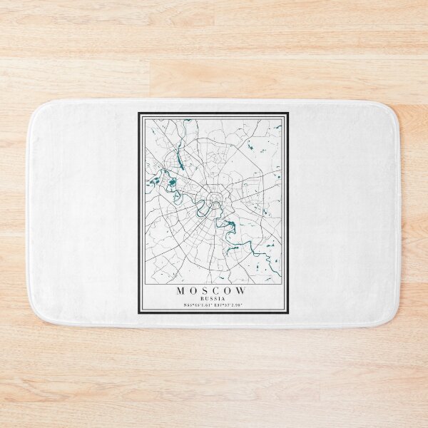 Item preview, Moscow City Map designed and sold by majesthetic.
