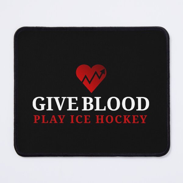 Item preview, Give blood play ice hockey designed and sold by HumanwreckageRB.