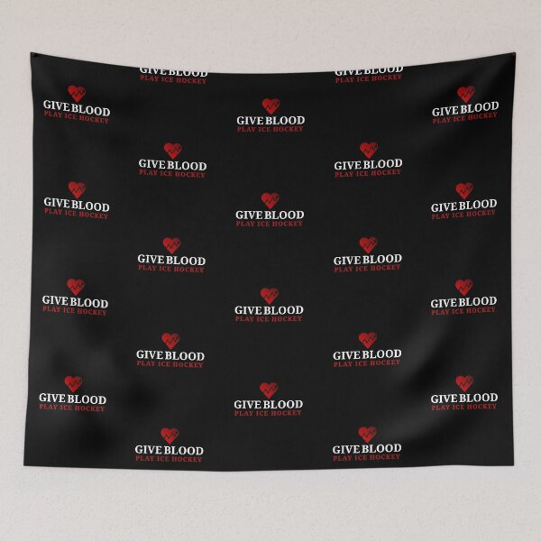 Item preview, Give blood play ice hockey designed and sold by HumanwreckageRB.