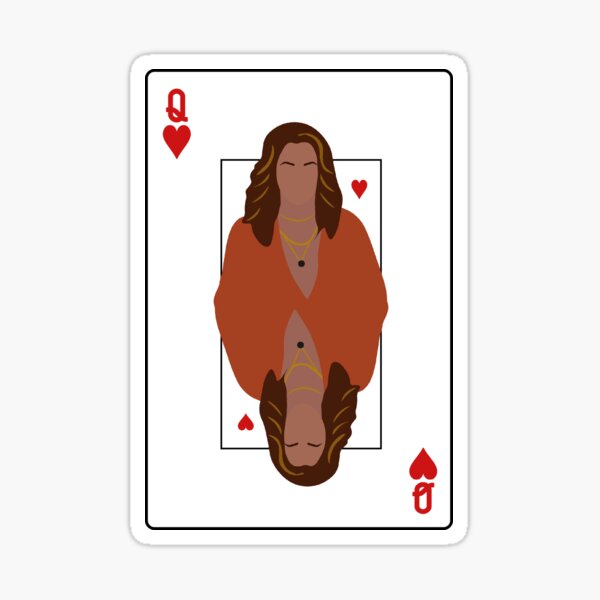La carte L Word Gen Q Gigi Ghorbani Reine de Cœur Sticker