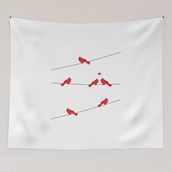 Item preview, Red birds - winter talk  designed and sold by SagaciousDesign.