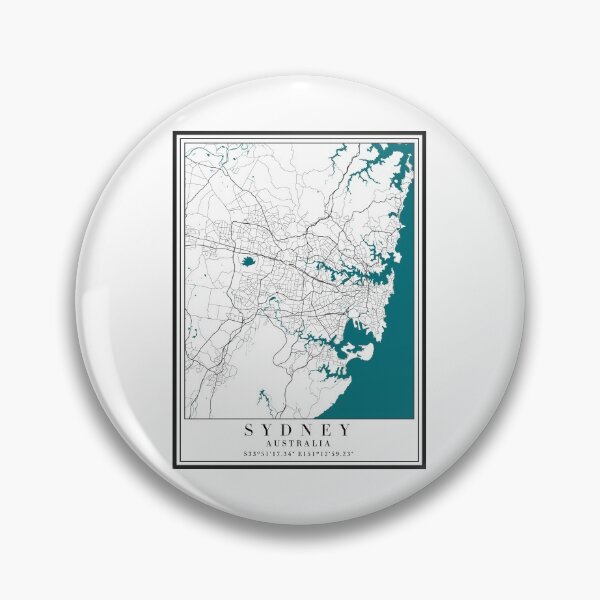 Item preview, Sydney City Map designed and sold by majesthetic.