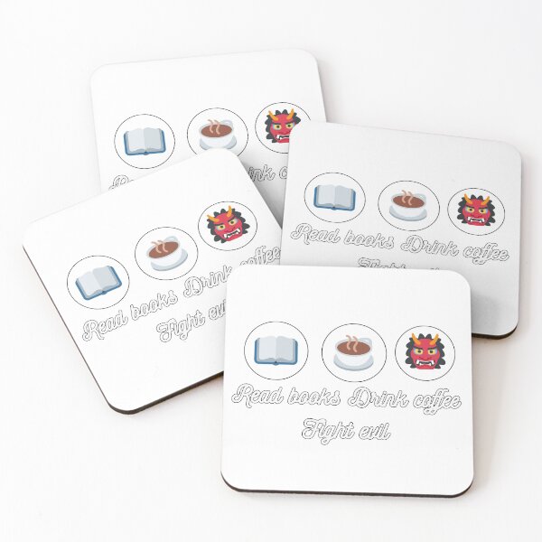 Item preview, read books drink coffee fight evil designed and sold by Sun Rise.