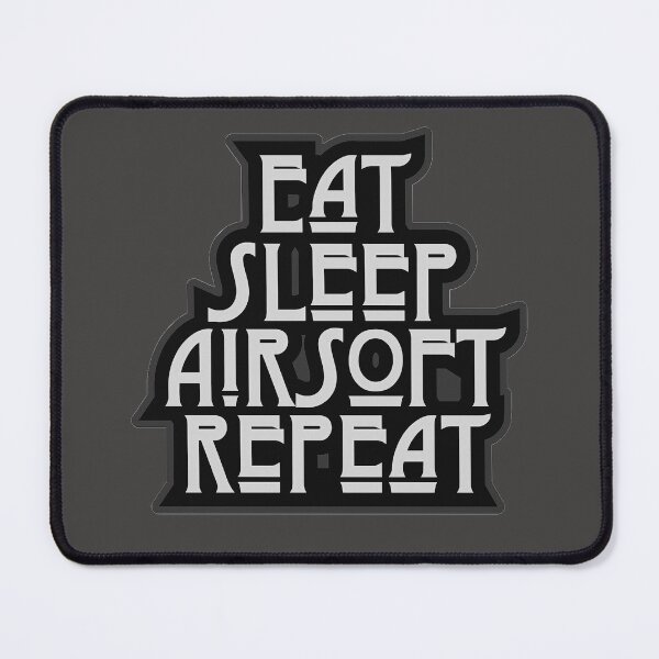 Item preview, Eat.Sleep.Airsoft.Repeat Series  -  BNW - Morale Collectable Airsoft - Airsoft Loadout Design designed and sold by AirsoftBD.