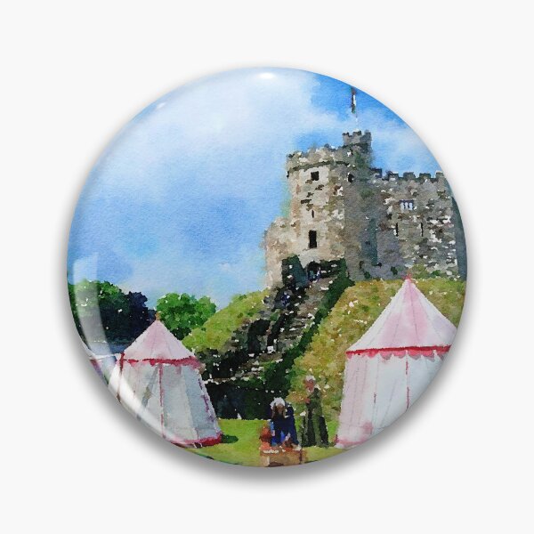 Item preview, Cardiff Castle Encampment Watercolor designed and sold by Douglas E. Welch Design and Photography.