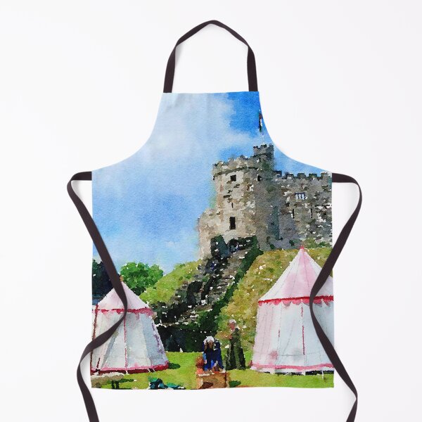 Item preview, Cardiff Castle Encampment Watercolor designed and sold by Douglas E. Welch Design and Photography.