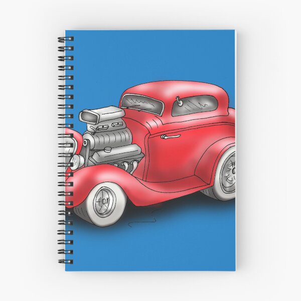 Aperçu de l'œuvre HOT ROD BEAST CHEV STYLE ROUGE créée et vendue par squigglemonkey.